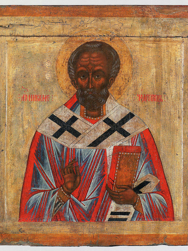 Святитель Николай Чудотворец, двусторонняя икона  