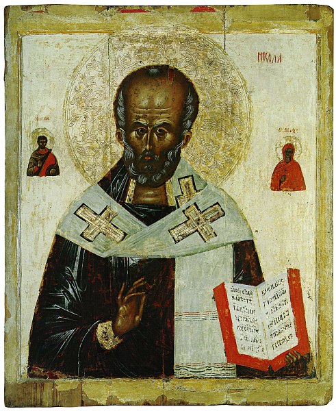 Николай Чудотворец, с избранными святыми (Новгородская)  