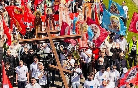 Крестный ход в честь св. Дмитрия Донского прошел в Москве