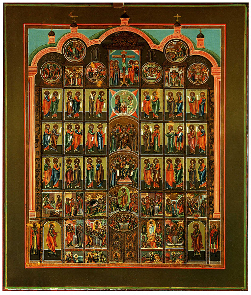 Икона-иконостас (Хохлов В.А. и сыновья, Палех)