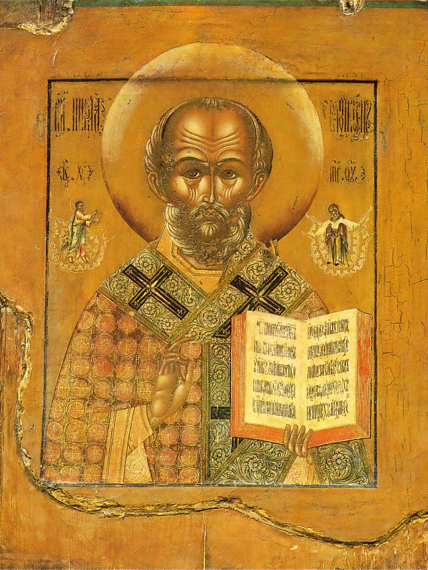 Св. Николай Чудотворец, с Никейским чудом (Палех) 