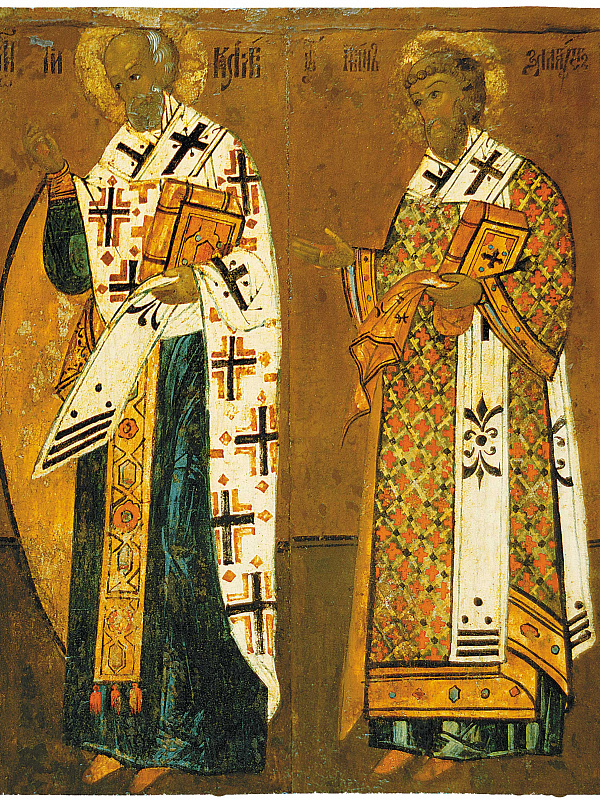 Св. Николай Чудотворец и Иоанн Златоуст (деисус) 