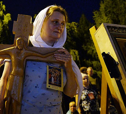 In Jekaterinburg fand eine religiöse Prozession zum Gedenken an die königlichen Passionsträger statt