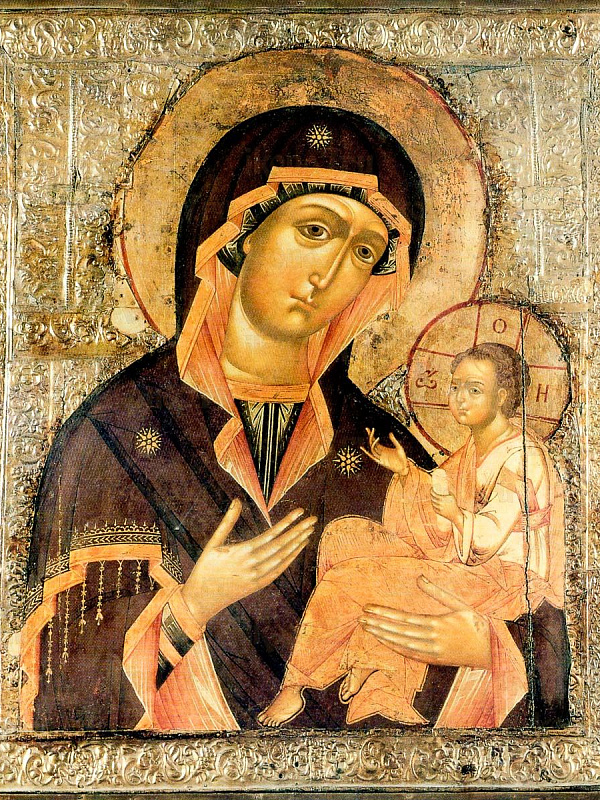 Влахернская Грузинская икона Божьей Матери 