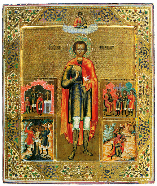 Мученик Трифон, с сюжетами жития 