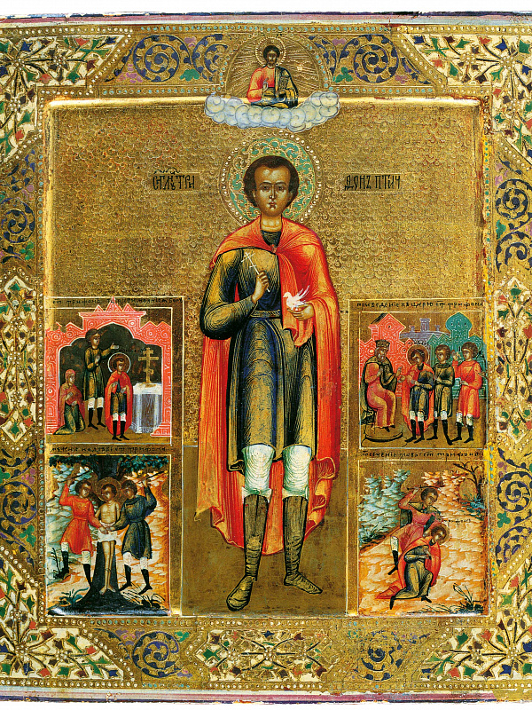 Мученик Трифон, с сюжетами жития 