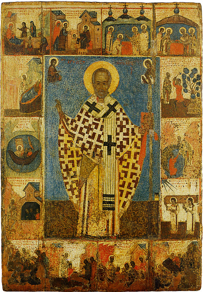 Николай Чудотворец, с житием (Тверская)  