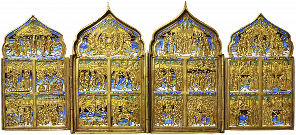 Праздники (литье, четырехстворчатый складень)