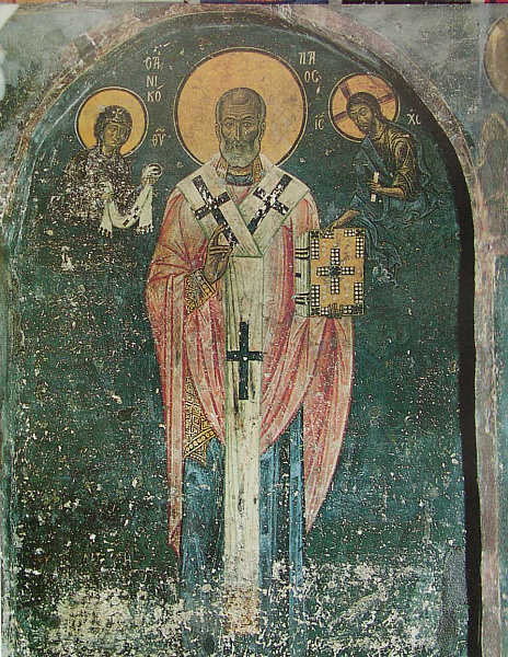 Святитель Николай Чудотворец, греческая фреска