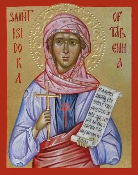 Исидора Тавенская, Христа ради юродивая