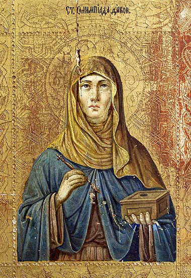 Олимпиада Константинопольская, дева